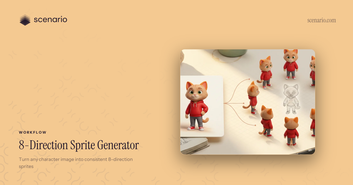 Turn Any Character into Consistent 8-Direction Sprites | Scenario ...