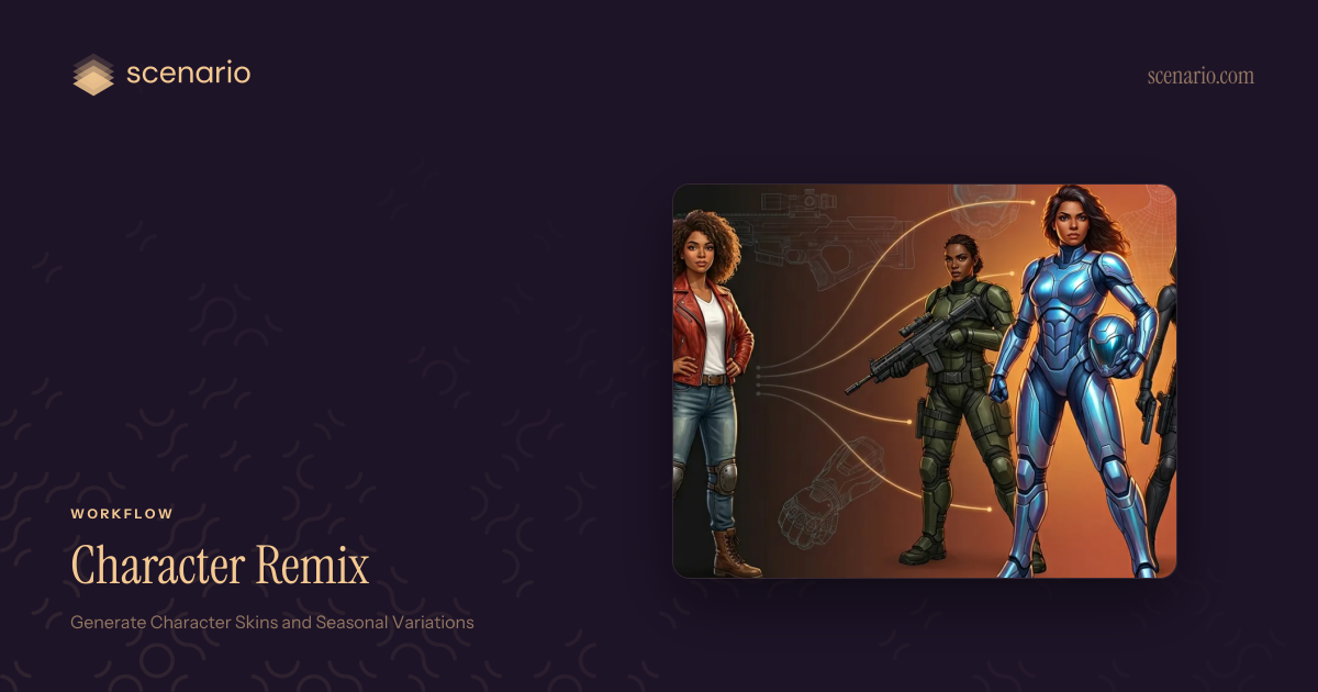 Generate 4 Character Skin Variations While Keeping Core Identity ...
