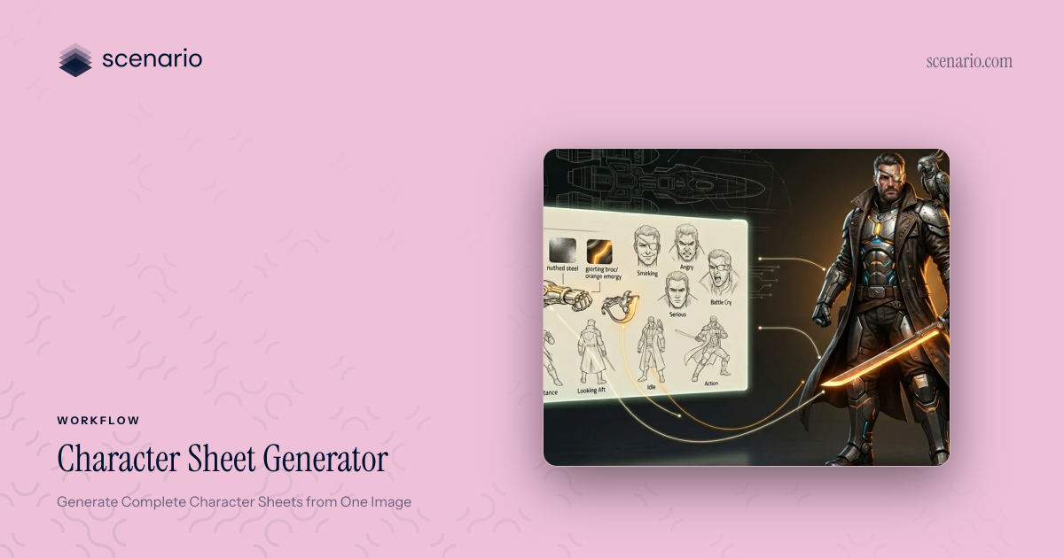 Generate Complete Character Sheets from a Single Image | Scenario ...