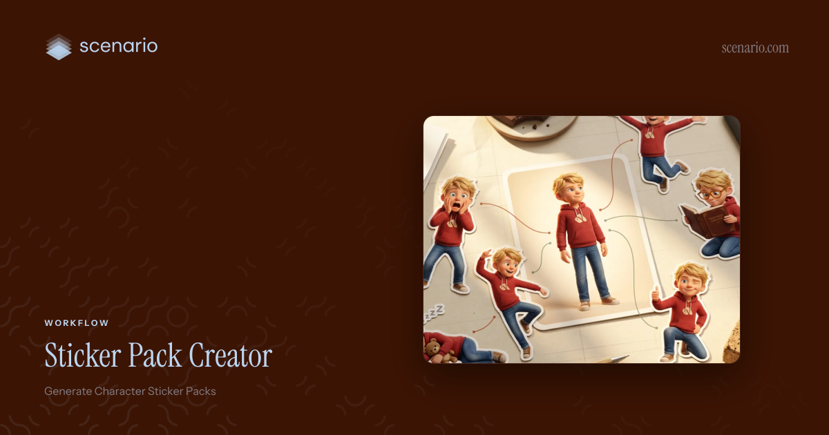 Best AI Sticker Pack Creator for Character Design | Scenario